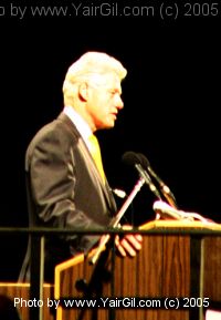 Bill Clinton in Israel, Tel Aviv 2005