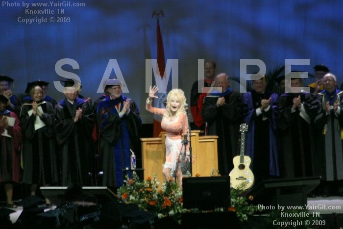 the College of Arts and Sciences commencement; University of Tennessee, Knoxville -  Dolly Parton Received Honorary Doctorate - -  photo by Yair Gil 2009