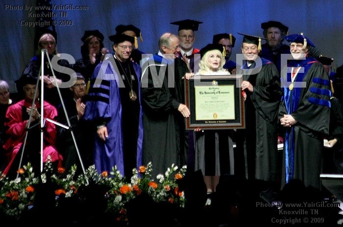 the College of Arts and Sciences commencement AND Dolly Parton, May 8th 2008, University of Knoxville Tennesseeץ