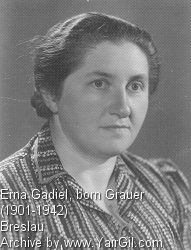 Erna Gadiel, nee Grauer. Killed by Mazies.