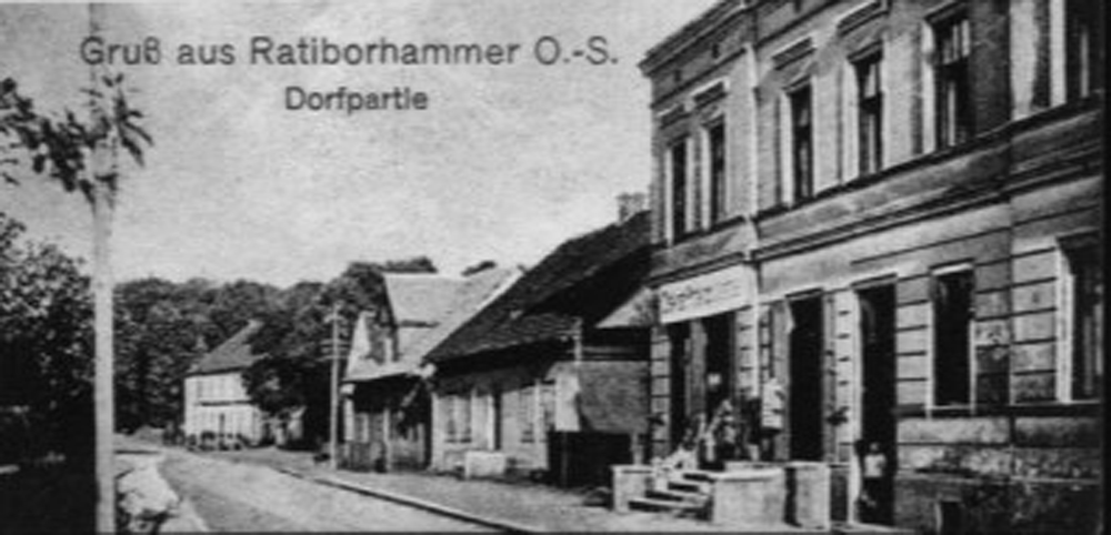 Early 1900's: Gadiel-Bartenstein Waarenhaus in Gadiel Bartenstein in Kuźnia Raciborska