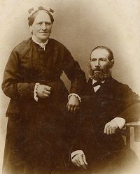 Mina and Samuel Shalom Naphtali Markowicz, Dobrzyca, Poland, 19th century.