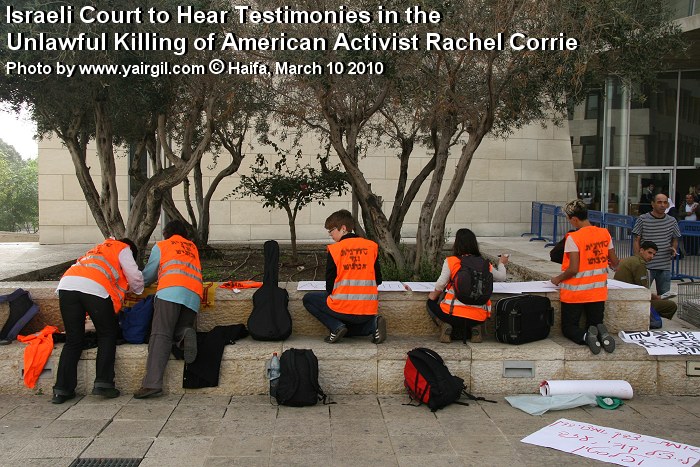 Israeli Court to Hear Testimonies in the Unlawful Killing of American Activist Rachel Corrie - photos by Yair Gil